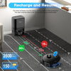 Robot Vacuum and Mop Combo L9000 Plus, Self-Emptying, 60-Day Capacity, Lidar Navigation, Home Mapping, 4000Pa,150Min Max, Schedule, Wi-Fi/App, Robotic Vacuum Cleaner for Pet, Hard Floors, Carpet