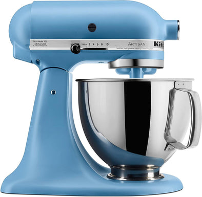 Artisan Series 5 Quart Tilt Head Stand Mixer with Pouring Shield KSM150PS, Blue Velvet