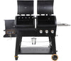 PB1230SP Wood Pellet and Gas Combo Grill, Black