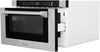 24" 1.2 Cu. Ft. Built-In Microwave Drawer with a Traditional Handle in Stainless Steel