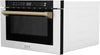 Autograph Edition 24" 1.2 Cu. Ft. Built-In Microwave Drawer with a Traditional Handle in Stainless Steel and Champagne Bronze Accents