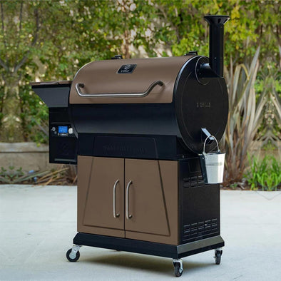 700D6Pro 2024 Pellet Grill & Smoker with PID V2.1 Controller, Dual-Walled Insulation, Meat Probes, Huge Storage, Hopper Clean-Out Including Grill Cover and More